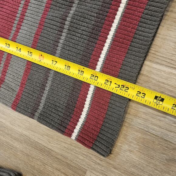 Vtg Sonoma Multicolor Turtleneck Womens L Ribbed Green Red Y2K Cottagecore Boho - Picture 8 of 8